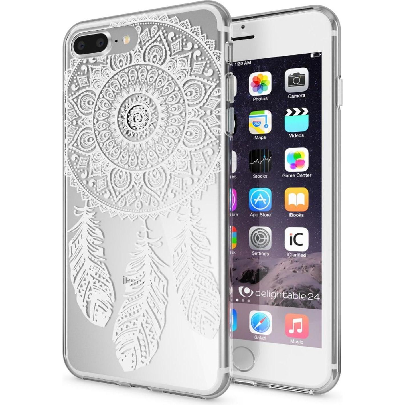 Nalia Handyhülle (Apple iPhone 8 Plus), Smartphone Hülle, Mehrfarbig