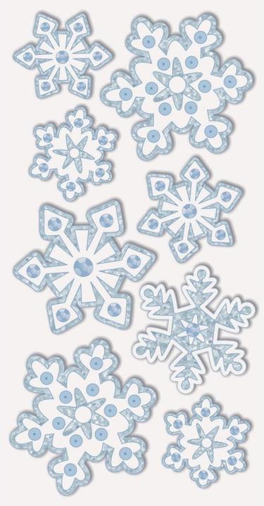 Heyda Weihnachtssticker Eiskristalle