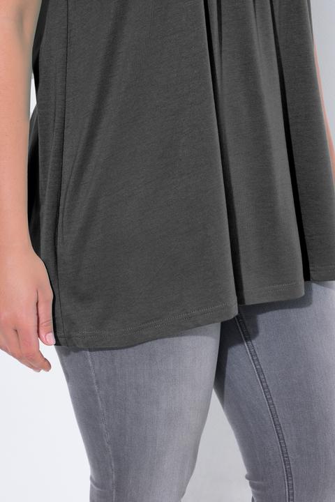 Actual product image Ulla Popken Essential Front Pleat Tee (46, 48)