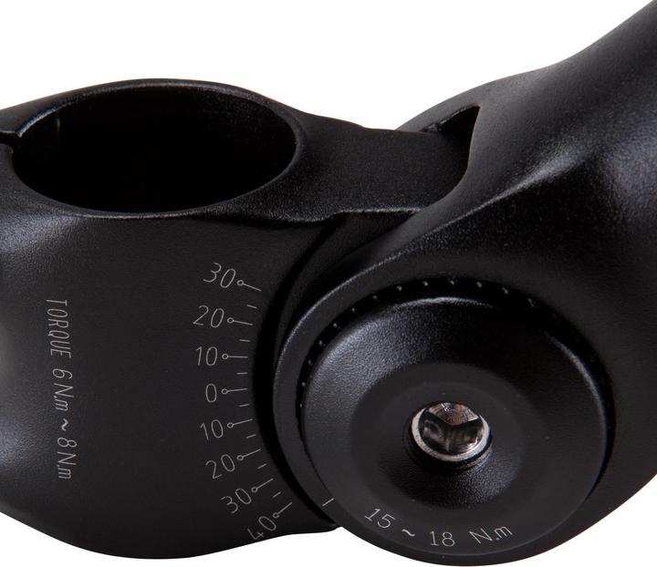 Actual product image Decathlon Stem adjustable 1 1/8" steerer tube Oversize handlebars (31.80 mm)