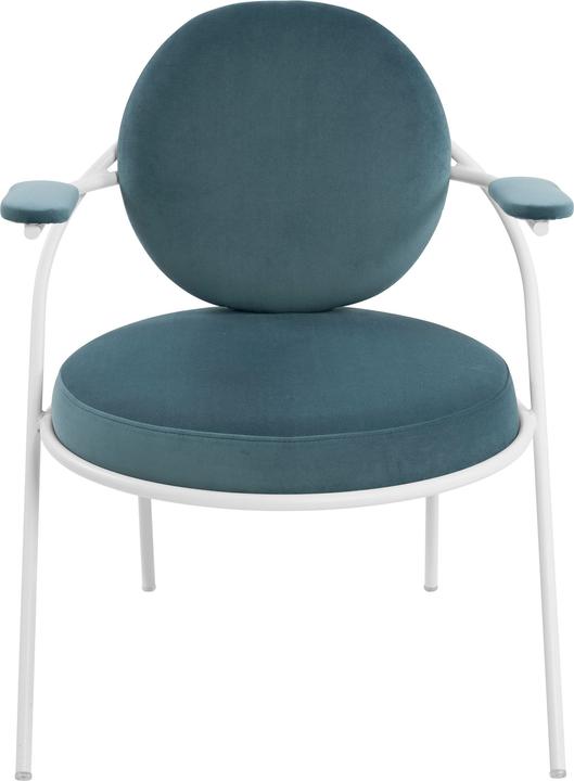 Productafbeelding Paperflow 2 fauteuils SATURNE blauw witte stof