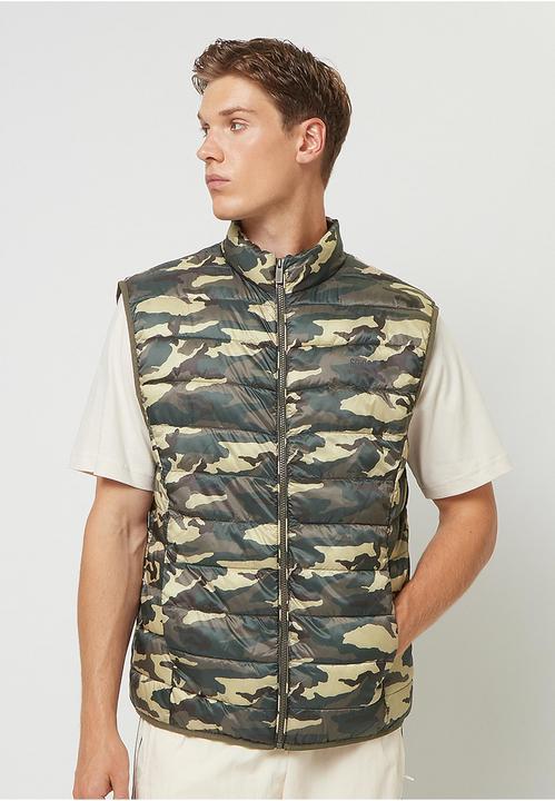 Actual product image Snipes Small Logo Camo Light Puffer Vest - 199205 (S)