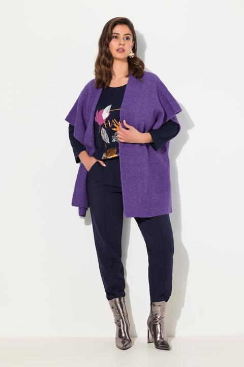 Produktbild Ulla Popken Strickjacke, 0versized, offenes Modell, Halbarm (58, 60, 62)