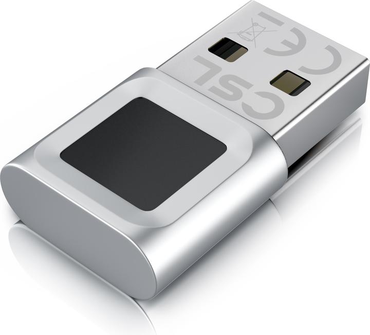 Actual product image CSL Fingerabdrucksensor, Windows 11, bis zu 10 IDs, biometrische Authentifizierung, Plug & Play, USB-A