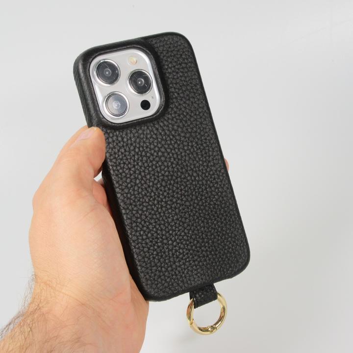 Image du produit PhoneLook Coque Premium cuir véritable de luxe avec lanière en cuir réglable et amovible + MagSafe (Apple iPhone 14 Pro)
