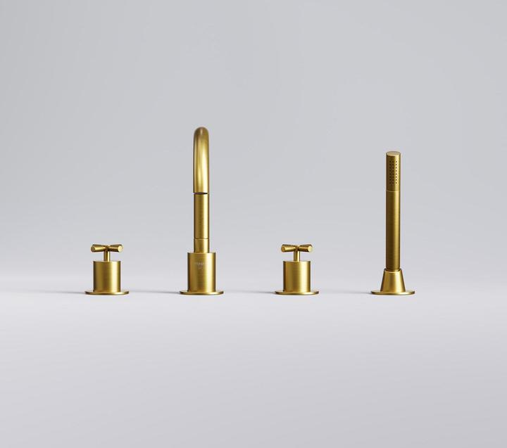 Image du produit Steinberg Série 250 robinetterie de baignoire, 4 trous, pivotant, montage sur bord de baignoire, sa