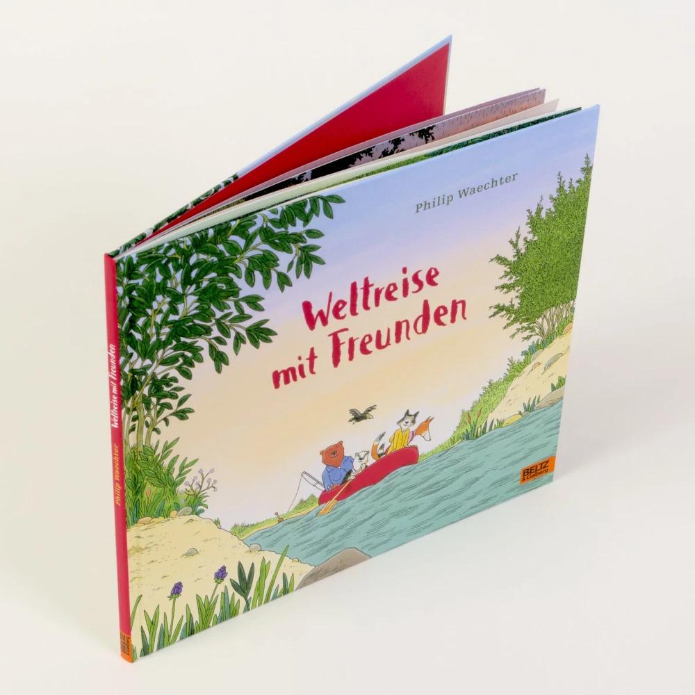 Thumbnail - Weltreise mit Freunden, Kinderbücher von Philip Waechter