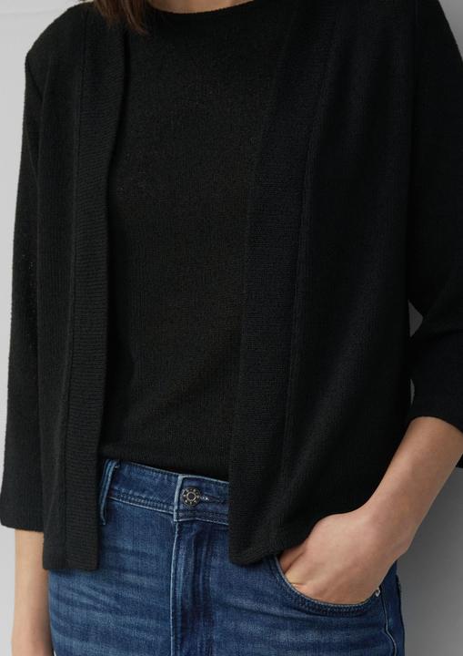 Produktbild S.Oliver Indoor-Jacke Cardigan aus Bouclégarn mit 3/4-Ärmeln (40)