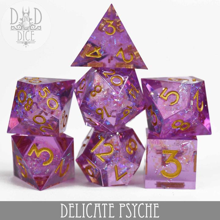 Actual product image DnD Dice Delicate Psyche Handmade Dice Set
