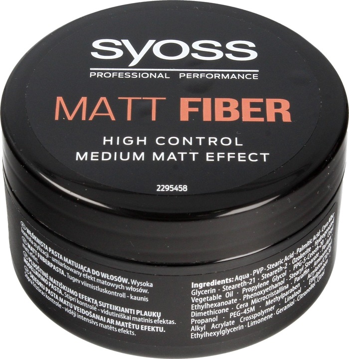 Produktbild Syoss Matt hair styling paste Medium Matt Effect 100ml (Haarpaste, 100 ml)