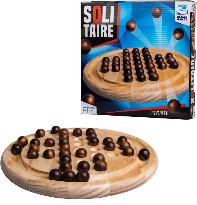 Clown games Solitaire Wood Erwachsene + Kinder Str (Englisch)