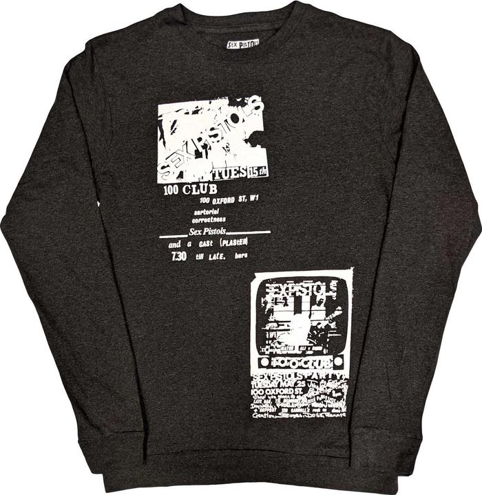 Actual product image Sex Pistols 100 Club TShirt Long Sleeve (M)