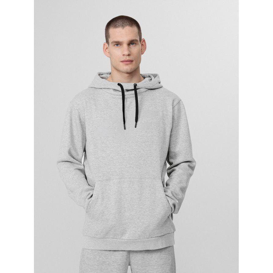 Thumbnail - 4F, Herren, Pullover, Men's sweater H4L22-BLM352 Cold light gray melange. XXL, Grau, (XXL)