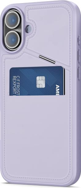 Image du produit Dux Ducis Étui pour iPhone 16 avec emplacement pour carte - Violet (Apple iPhone 16)