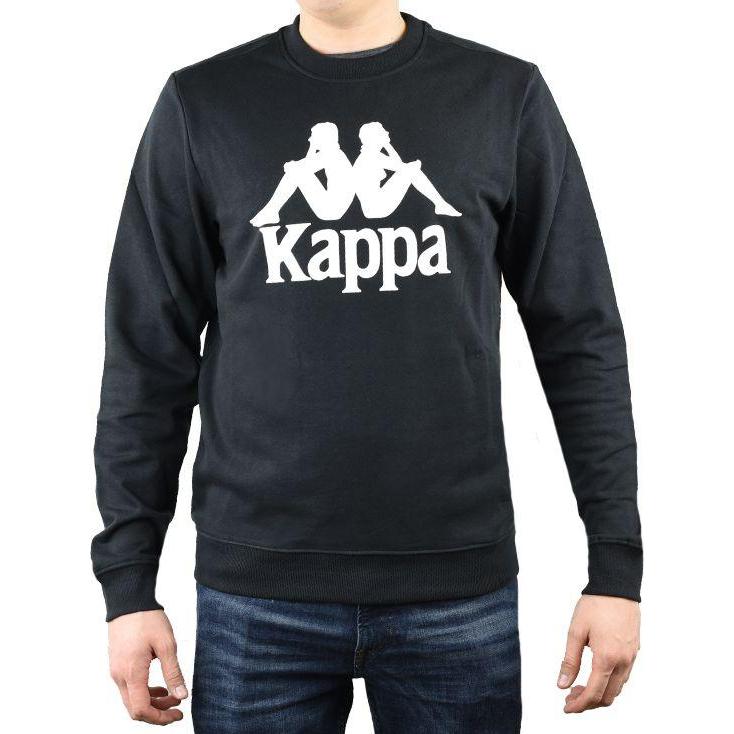 Kappa, Herren, Pullover, Sertum Rn Sweatshirt black men's sweater L (703797-19-4006), Schwarz, (L)