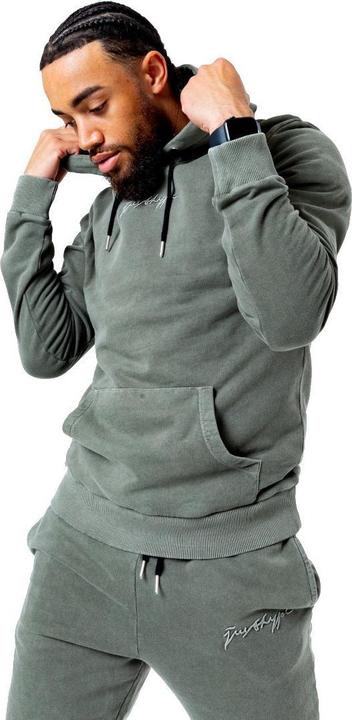 Immagine prodotto Justhype Felpa con cappuccio Acid Wash TWLR-135 žalia M (M)