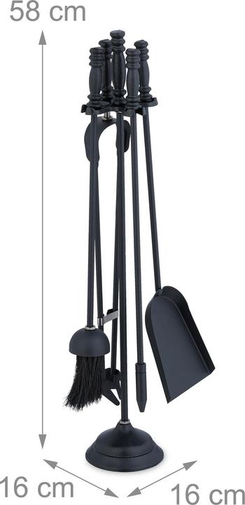 Image du produit Relaxdays Set de 5 couverts de cheminée