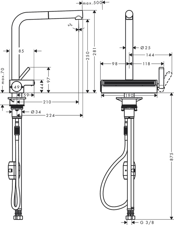 Produktbild hansgrohe 73836670