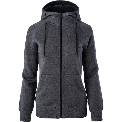 Elbrus, Damen, Pullover, BLUZA CHIANO WO'S DARK Gray MELANGE / Black XL, Grau, (XL)