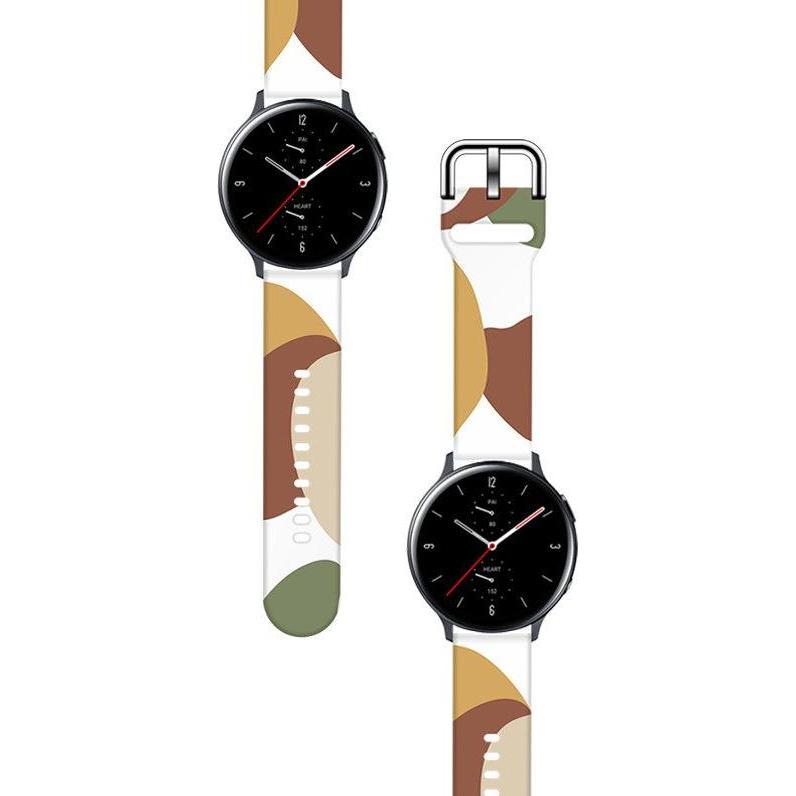 Thumbnail - Hurtel Strap Moro Band For Samsung Galaxy Watch 46mm Silicone Strap Watch Bracelet Pattern 4 (Silikon), Uhrenarmband, Me...