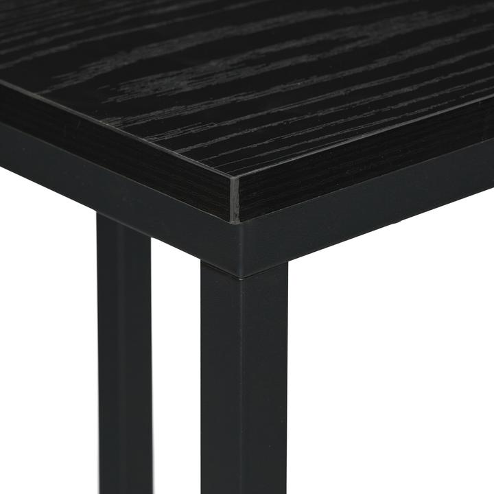 Produktbild Relaxdays Beistelltisch in C-Form mit Rollen (60 x 30 x 79 cm)