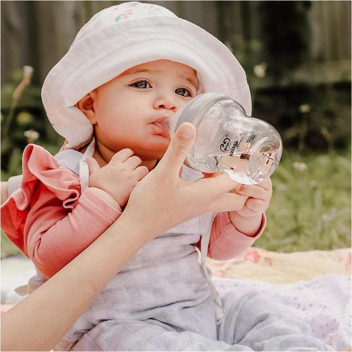 Image du produit Haakaa Gourde en verre Génération 3 120ml - Gris (120 ml)