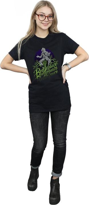 Actual product image Beetlejuice Womens/Ladies Faded Pose Cotton Boyfriend T-Shirt (3XL)