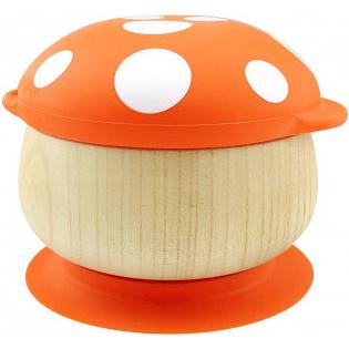 Haakaa, Kindergeschirr + Kinderbesteck, Mushroom Schale - Orange