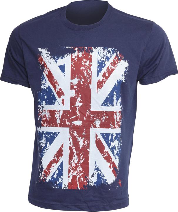 Produktbild Universal Textiles Freizeit TShirt mit UnionJackAufdruck kurzärmlig 100% Baumwolle (98)