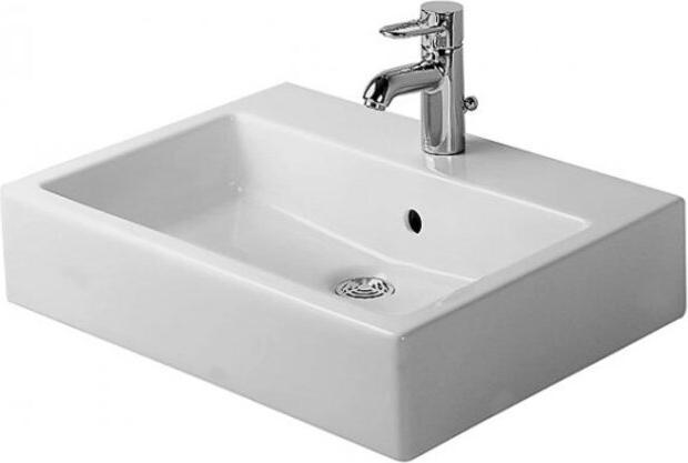 Produktbild Duravit Aufsatzbecken Vero 60cm, mit Überlauf, mit Hahnlochbank, 1 Hahnloch (465 mm, 595 mm)