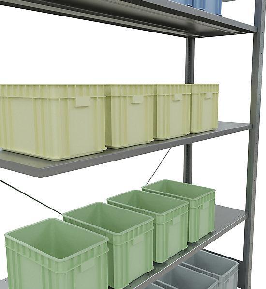 Actual product image eurokraft pro Boltless shelving, single row