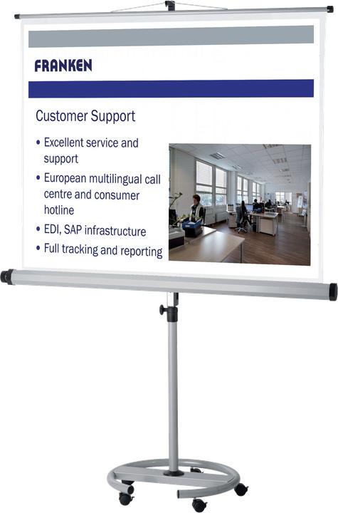 Image du produit Franken Écran sur trépied 200 x cm Surface de projection (1:1)