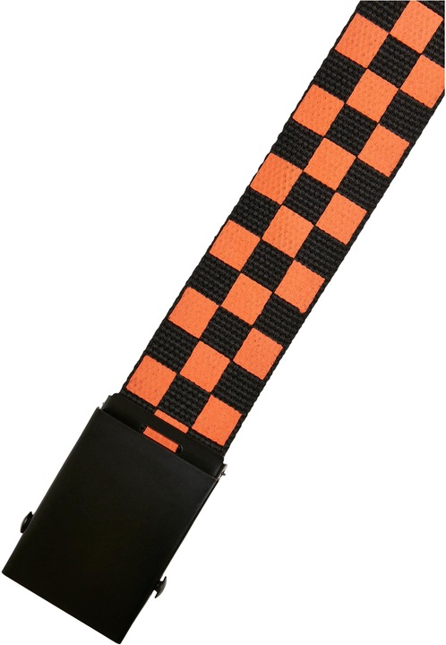 Actual product image Urban Classics Check And Solid Canvas Belt 2-Pack (S, M)