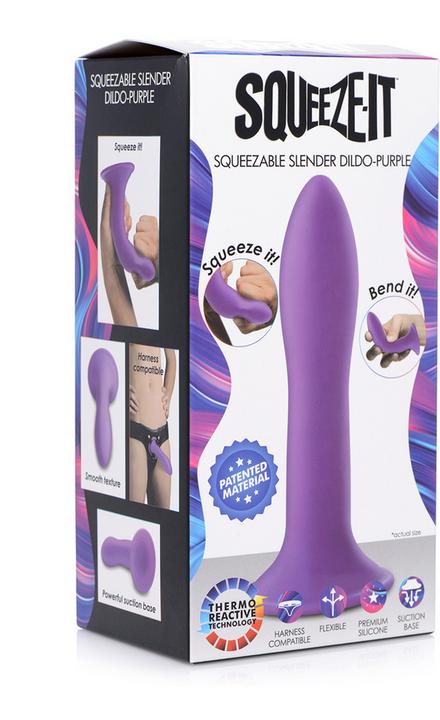 Actual product image XR Brands Squeezable Slender Dildo