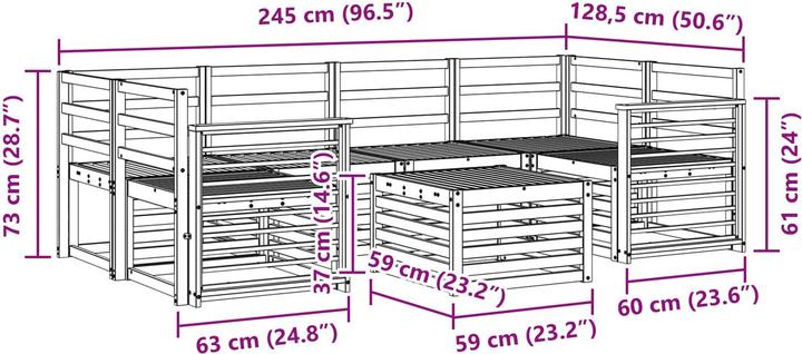 Produktbild vidaXL Outdoor-Sofa