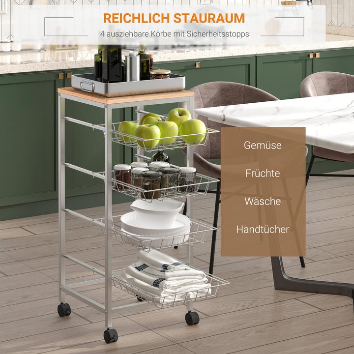 Actual product image Homcom Kitchen trolley