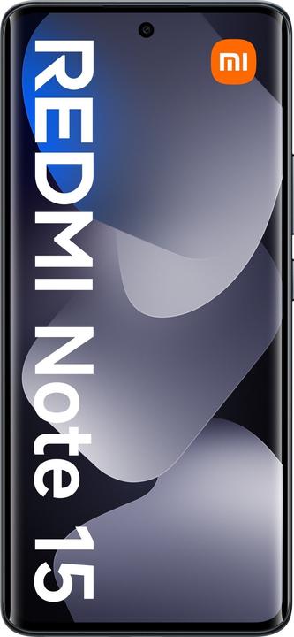 Actual product image Xiaomi Redmi Note 15 (256 GB, Black, 6.77", Hybrid Dual SIM, 4G)