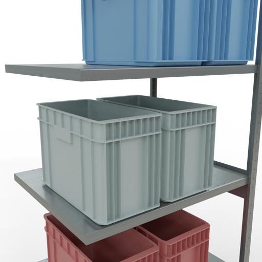 Actual product image Schulte Lagertechnik MULTIplus250 boltless add-on bay system with length bolts