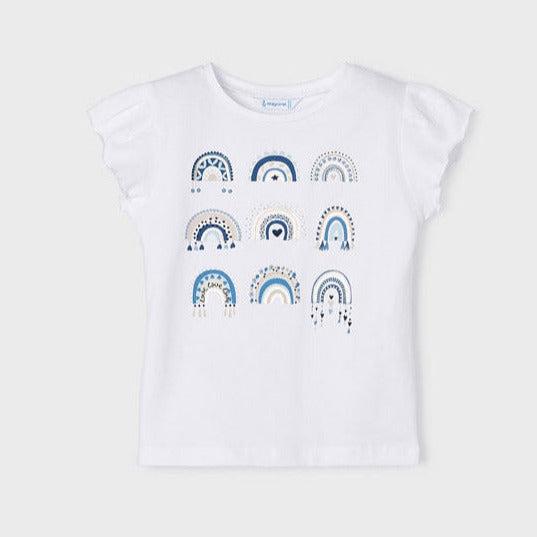 Produktbild MAYORAL kurzarm T Shirt mit Regenbogen (128)
