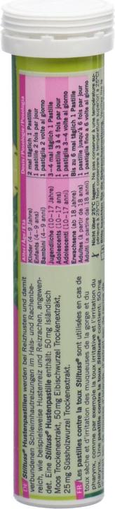 Valeurs nutritives et ingrédients Stiltuss Hustenpastillen (28 pièce(s))