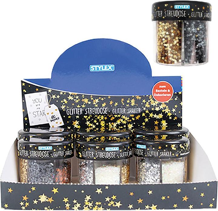 Productafbeelding Stylex Glitter strooiblik 6 kleuren