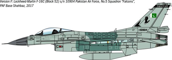 Actual product image Italeri 1:48 F-16C Fighting Falcon War Thunder