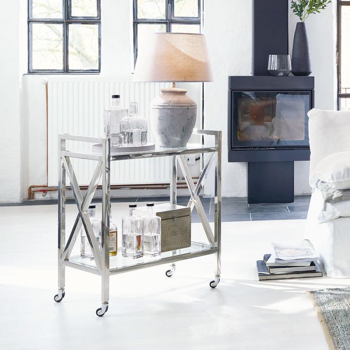 Produktbild Loberon Barwagen Stamford silber