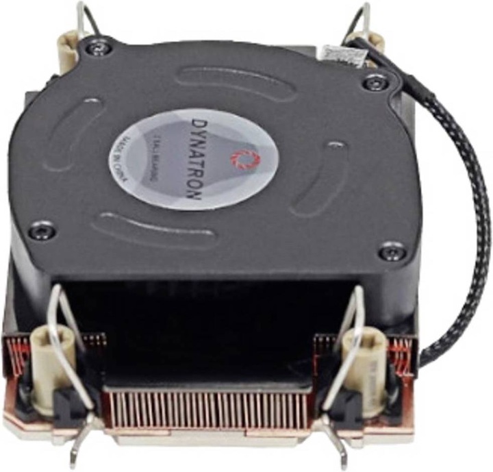 Image du produit Dynatron N12 Intel CPU Cooler 1U LGA4189-4-5 P4-P5 ou P+ Radiateur cuivre avec Vapour Chamber actif avec PW (80.60 mm)