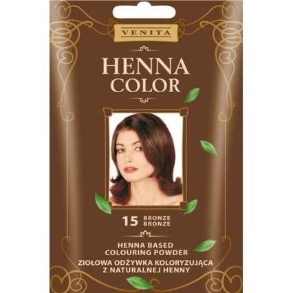 Venita, Conditioner, - Henna Color Herbal Coloring Conditioner From Natural Henna 15 Bronze 25G