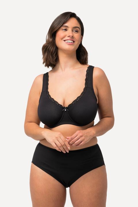 Actual product image Ulla Popken Lace Trim Underwire Bra (Single pack, 85 D)