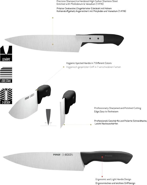 Produktbild Pirge Ecco Starter Messerset (19 cm)