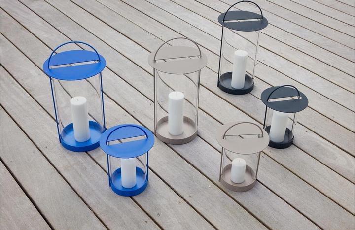 Produktbild Oyoy Living - Maki Lantern L - Optic Blue (L300488) (26 x 26 x 49 cm)
