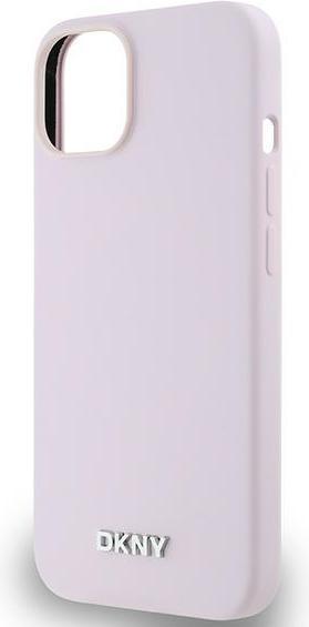 Immagine prodotto DKNY DKHMP14SSMCHLP iPhone 14 / 15 / 13 6.1" różowy/rosa hardcase Liquid Silicone Small Metal Logo M (Apple iPhone 13, Apple iPhone 14, Apple iPhone 15)