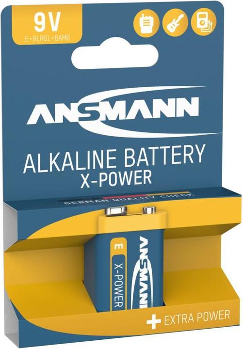 Produktbild Ansmann X-Power (1 Stk., 9V Block, 550 mAh)